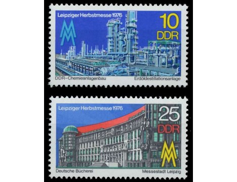 Koleksiyon, Pullar, Almanya (Doğu) 1976 Damgasız Leipzig Sonbahar Fuar