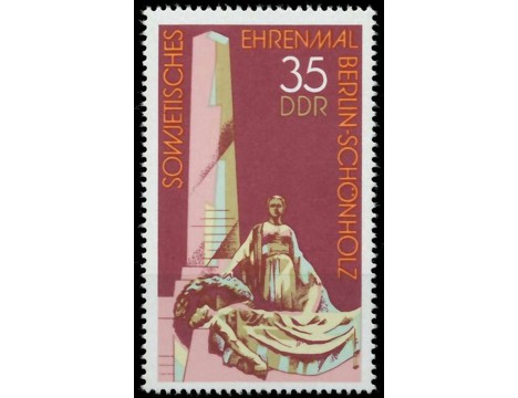 Koleksiyon, Pullar, Almanya (Doğu) 1977 Damgasız Berlin Sovyet Anıtı S