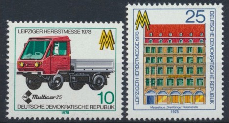 Koleksiyon, Pullar, Almanya (Doğu) 1978 Damgasız Leipzig Bahar Fuarı S