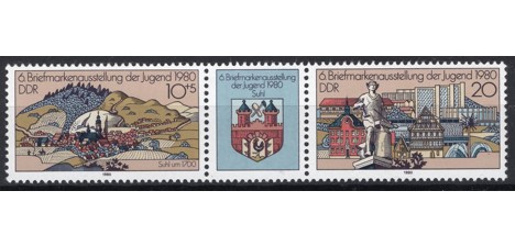 Koleksiyon, Pullar, Almanya (Doğu) 1980 Damgasız 6. Ulusal Gençlik Pul