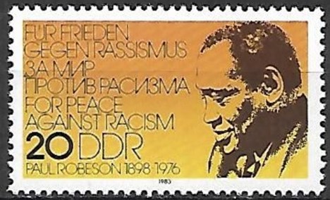 Koleksiyon, Pullar, Almanya (Doğu) 1983 Damgasız Raul Robeson Serisi