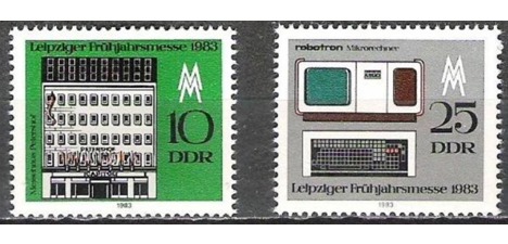 Koleksiyon, Pullar, Almanya (Doğu) 1983 Damgasız Leipzig Bahar Fuarı S