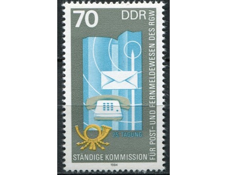 Koleksiyon, Pullar, Almanya (Doğu) 1984 Damgasız Comecon Görüşmesi Ser