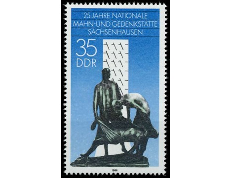 Koleksiyon, Pullar, Almanya (Doğu) 1986 Damgasız Sachsenhausen Anıtı S