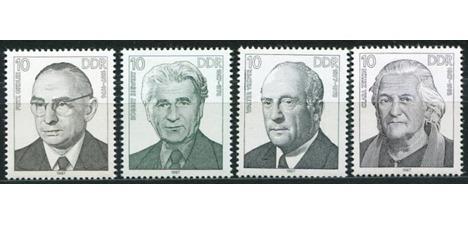 Koleksiyon, Pullar, Almanya (Doğu) 1987 Damgasız Ünlüler Serisi I