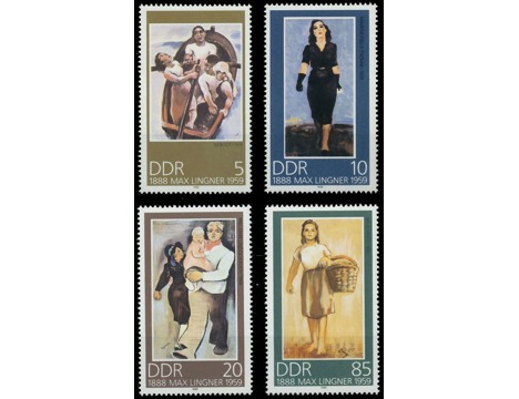Koleksiyon, Pullar, Almanya (Doğu) 1988 Damgasız Max Linger’İn Doğumun