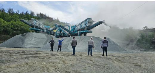 Constmach Mobil Konkasör Mobil Konkasör İş Makineleri : Seyyar Mobil Taş Kırma Eleme Tesisi Stoktan Teslim