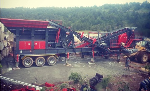 Constmach Mobil Konkasör Mobil Konkasör İş Makineleri : Mobil Kalker Taş Kırma Eleme Tesisi