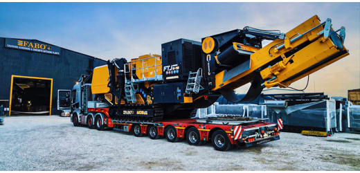 FABO Ftj-1175 İş Makineleri : Ftj 11-75 Mobil Çeneli Kırıcı 150-300 T/S | Stokta