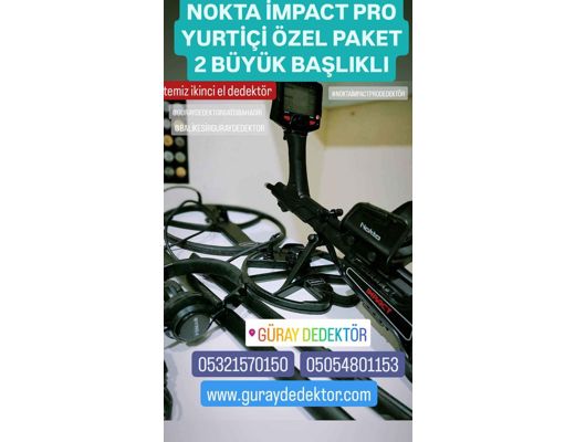 Nokta Nokta İmpact Pro Yurtiçi Özel Başlıklı Vlf Metal Dedektör Nokta, Nokta İmpact Pro Yurtiçi Özel Başlıklı 2 büyük baş