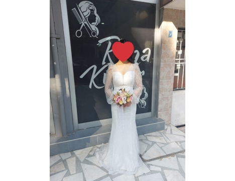 Giyim Eşyası, Gelinlik, Nişanlık, 36 38 , Balık Model Özel Dikim , Özel Dikim Gelinlik