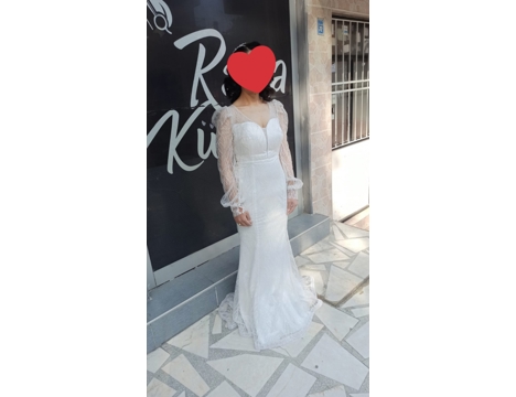Giyim Eşyası, Gelinlik, Nişanlık, 36 38 , Balık Model Özel Dikim , Özel Dikim Gelinlik