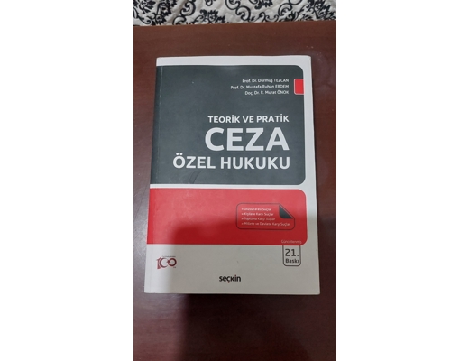 Teorik ve Pratik Ceza Özel  Hukuku Durmuş Tezcan