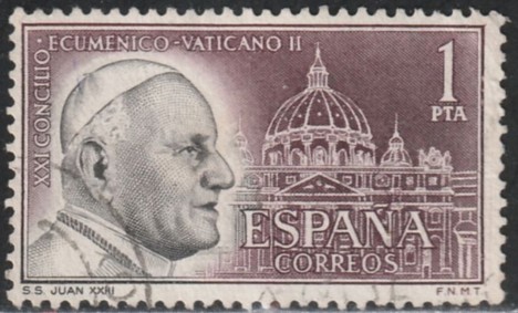 Koleksiyon, Pullar, İspanya 1962 Damgalı Vatican Konsili Serisi
