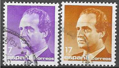 Koleksiyon, Pullar, İspanya 1985 Damgalı Kral I. Juan Carlos Sürekli S