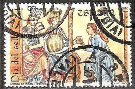Koleksiyon, Pullar, İspanya 1986 Damgalı Pul Günü Serisi