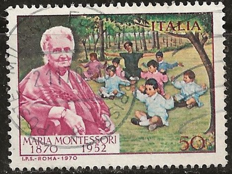Koleksiyon, Pullar, İtalya 1970 Damgalı Maria Montessori’Nin Doğumunun