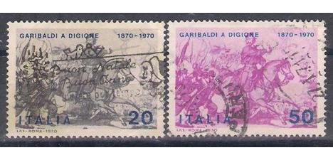 Koleksiyon, Pullar, İtalya 1970 Damgalı Garibaldi’Nin Dijon Savaşı Sır