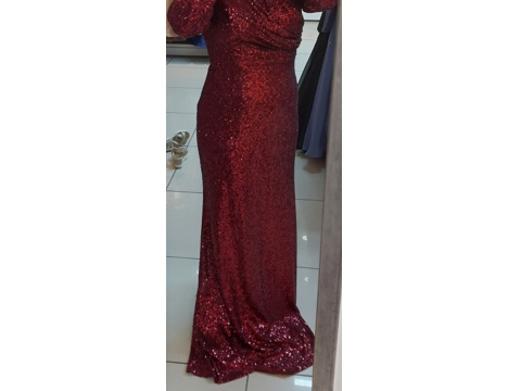 Giyim Eşyası, Armine, 44, Bordo Renk Abiye Elbise