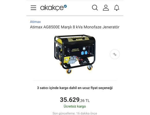 Atimax Elektronik Eşya : Jeneratör