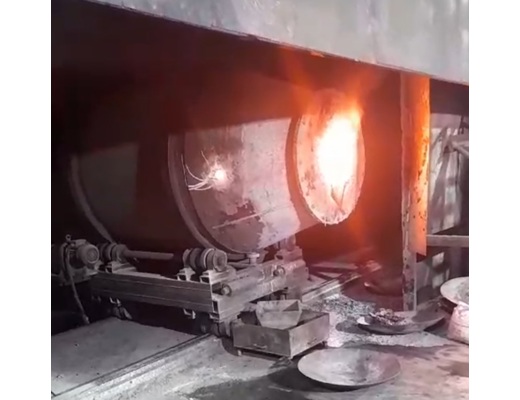 Teknik Makina Rotary Furnace Çelik Demir İş Makineleri : Döner Ergitme Fırını , Döner Ergitme Ocağı