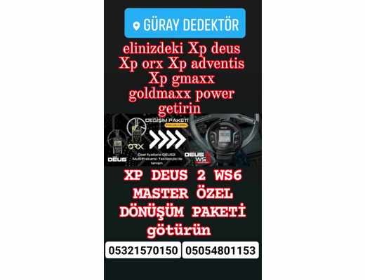 XP DEDEKTÖR Xp Deus Orx Gmaxx Goldmaxx Power Adventi Xp Dedektör Değişim Diğerleri : Xp Deus 2 Ws6 Master Kablosuz Kulaklık v