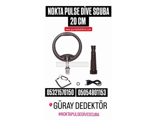 Nokta Nokta scuba 20 cm Scuba dedektör Diğerleri : Nokta Pulse Dive Scuba 20 Cm Sualtı Dedektör #güra