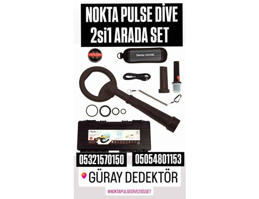 Nokta Nokta 2si1 arada Scuba dedektör Nokta, Nokta Pulse Dive 2si1 Arada Set Hem Pointer Hem Su, Nokta 2si1 arada