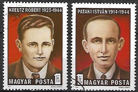 Koleksiyon, Pullar, Macaristan 1974 Damgalı Direniş Hareketi Savaşçıla