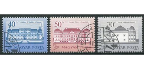 Koleksiyon, Pullar, Macaristan 1987 Damgalı Kaleler Sürekli Seri 2