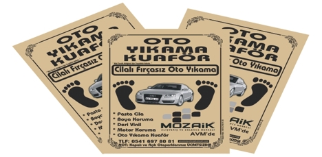 Diğerleri, Kategorisi Olmayan Her Şey, Baskılı Oto Kağıt Paspas Reklam Baskılı Kağıt