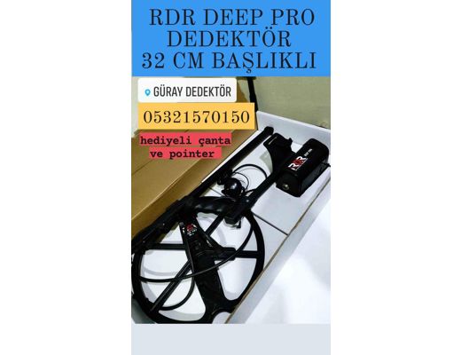 RDR DEEP PRO Yeni Rdr 32 Cm Başlıklı Vlf Metal Dedektör RDR DEEP PRO, Rdr Deep Pro Define 32 Cm Başlıklı Dedektörü Point, Yen