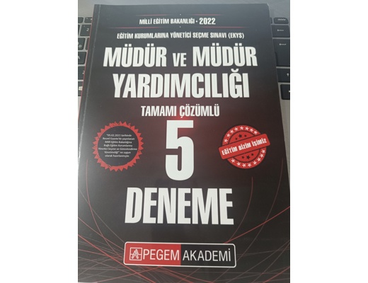 Müdür ve Müdür Yardımcılığı tamamDeneme Pegem 5'li Deneme Müdür ve Müdür Yardımcılığı tamamdeneme, Pegem