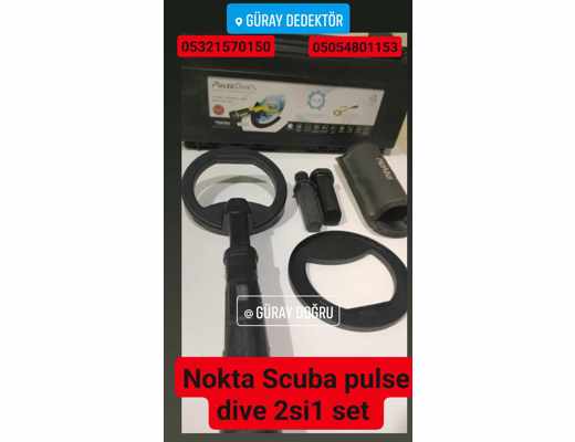 Nokta Pulse dive 2si1 set Sualtı plas kasa dedektoru Nokta, 2.nci El Nokta Pulse Dive 2si1 Arada Set Hem Point, Pulse dive 2s