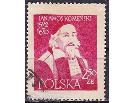 Koleksiyon, Pullar, Polonya 1957 Damgalı Jan Amos Komensky’Nin Opera D