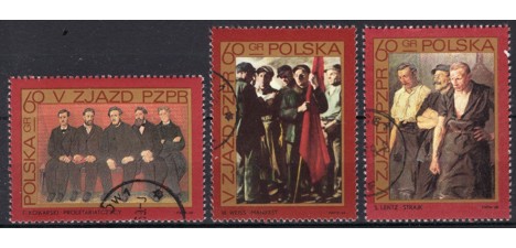 Koleksiyon, Pullar, Polonya 1968 Damgalı Polonya Birleşik İşçi Partisi