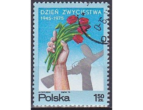 Koleksiyon, Pullar, Polonya 1975 Damgalı İkinci Dünya Savaşı’Nın Bitiş