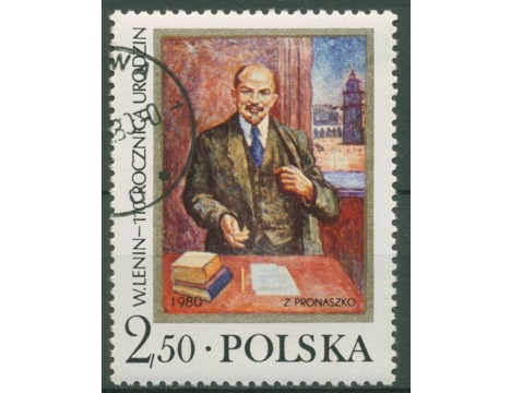 Koleksiyon, Pullar, Polonya 1980 Damgalı Vladimir İlyich Lenin’İn Doğu