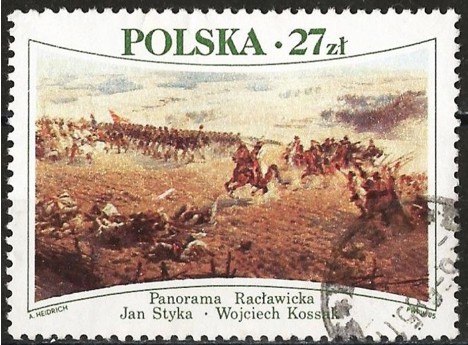 Koleksiyon, Pullar, Polonya 1985 Damgalı Raclawice Manzarası Serisi