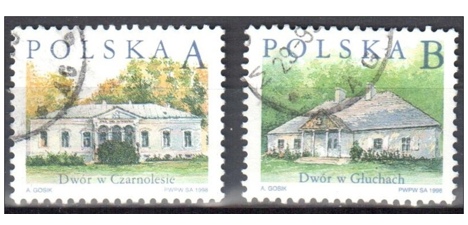Koleksiyon, Pullar, Polonya 1998 Damgalı Polonya Malikaneleri Serisi 1