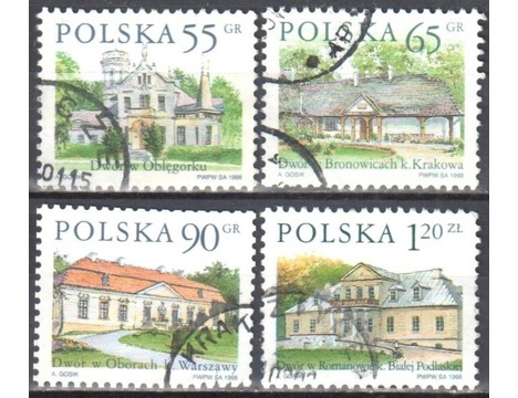 Koleksiyon, Pullar, Polonya 1998 Damgalı Polonya Malikaneleri Serisi 2