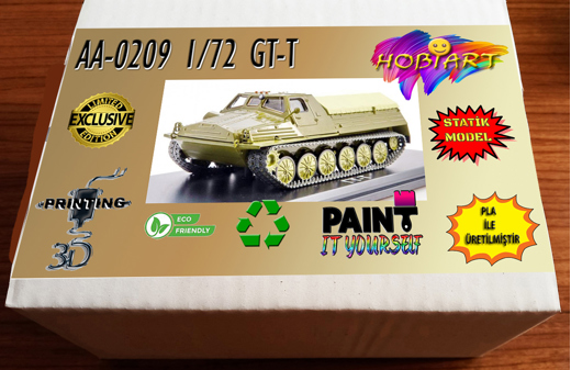 ASKERİ ARAÇ 3D BASKI Hobi : AA-0209 1/72 GT-T