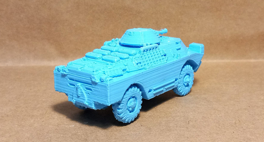 ASKERİ ARAÇ 3D BASKI Hobi : AA-0230 1/72 BRDM-2 AT-9 Gaskin Late 6