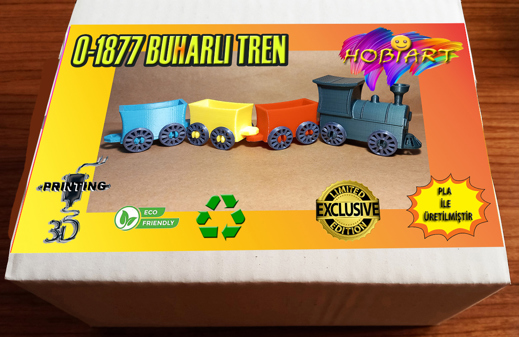 OYUNCAK 3D BASKI Hobi : O-1877 BUHARLI TREN