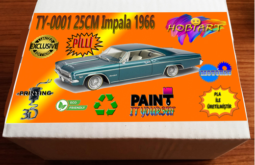 OYUNCAK 3D BASKI Hobi : TY-0001 25CM Impala 1966