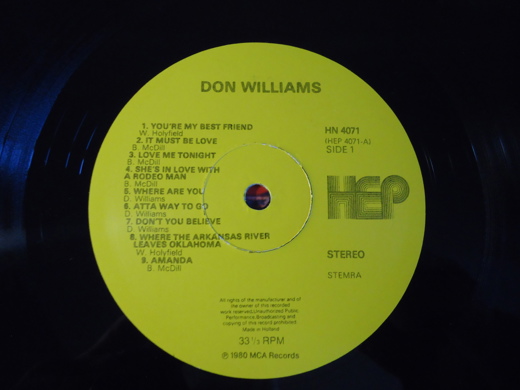 Don Williams A Touch of Don Williams Plak Müzik, Film (Plak,Cd, Dvd) : Don Williams - A Touch of Don Williams LP Tertemiz