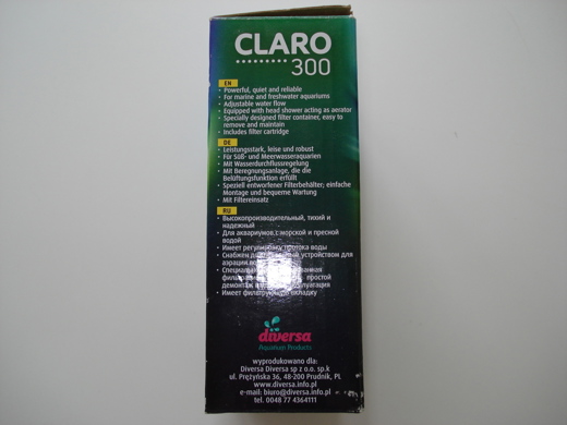 Claro 300 İç filtre Evcil Hayvan : Claro 300 İç Filtre Kullanılmamış