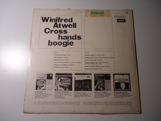 Winifred Atwell  Cross Hands Boogie  Plak Müzik, Film (Plak,Cd, Dvd) : Winifred Atwell – Cross Hands Boogie LP Temiz