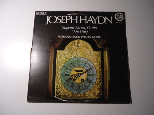 Joseph Haydn Sinfonie Nr. 101, D-Dur (Die Uhr)  Plak Joseph Haydn - Sinfonie Nr. 101, D-Dur (Die Uhr) , Plak