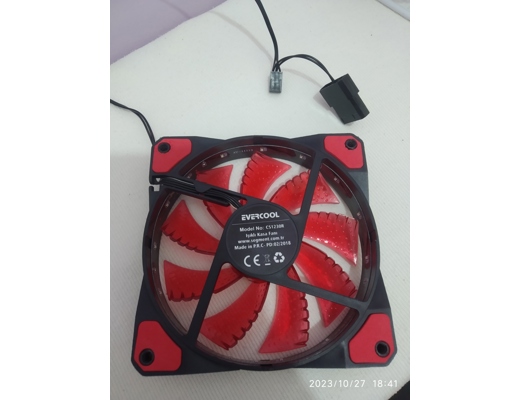 evercool kirmizi PC kasa fan evercool, evercool, kirmizi